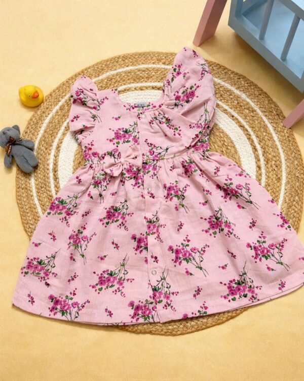 Pink floral frock
