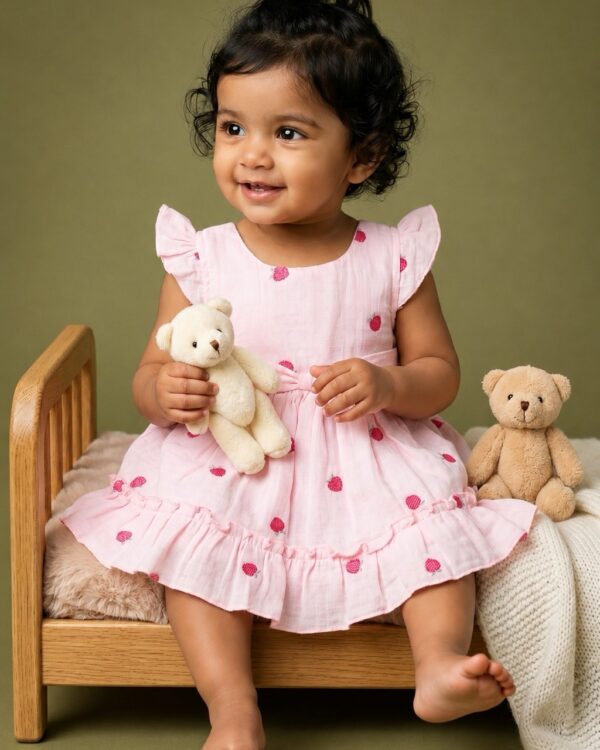 Baby girl strawberry frock