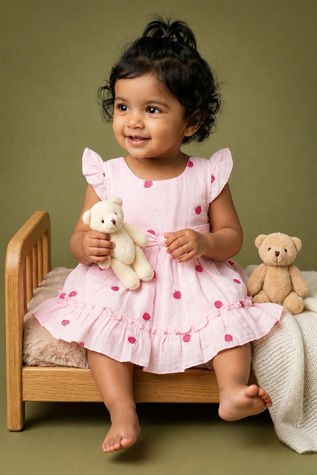 Baby girl strawberry frock