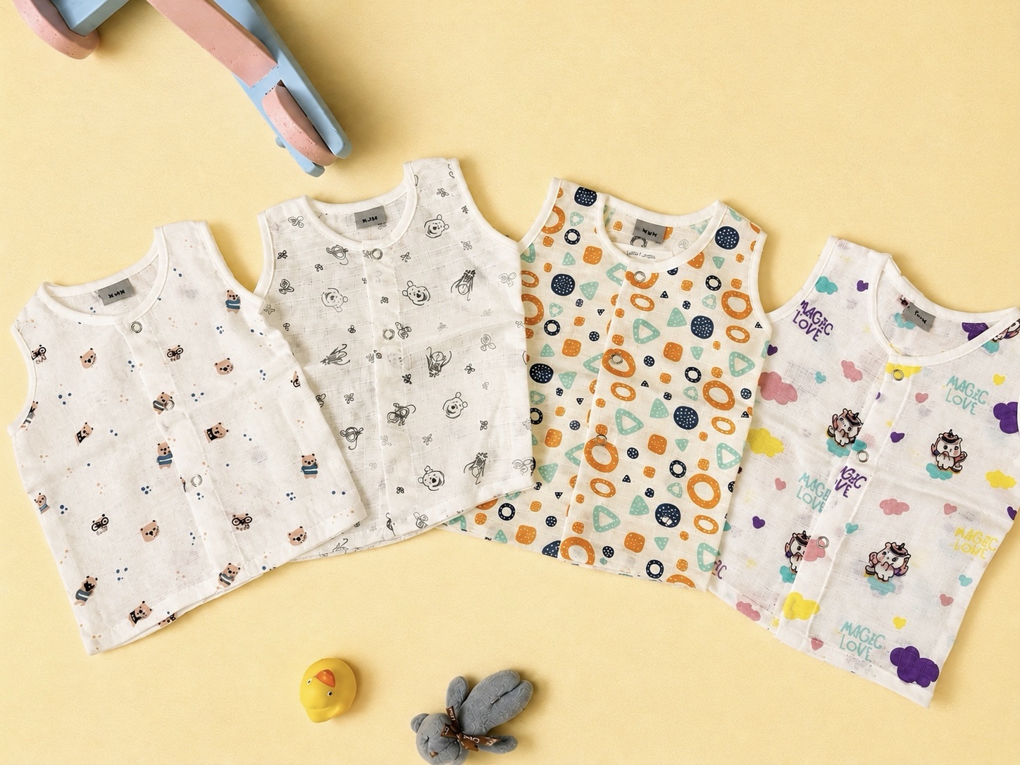 Muslin jablas pack of 4