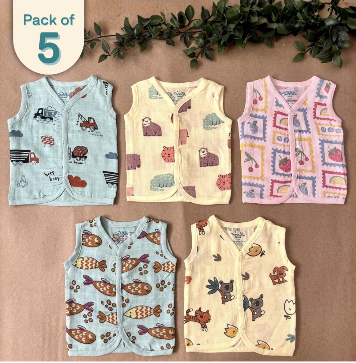 Printed jablas pack of 5