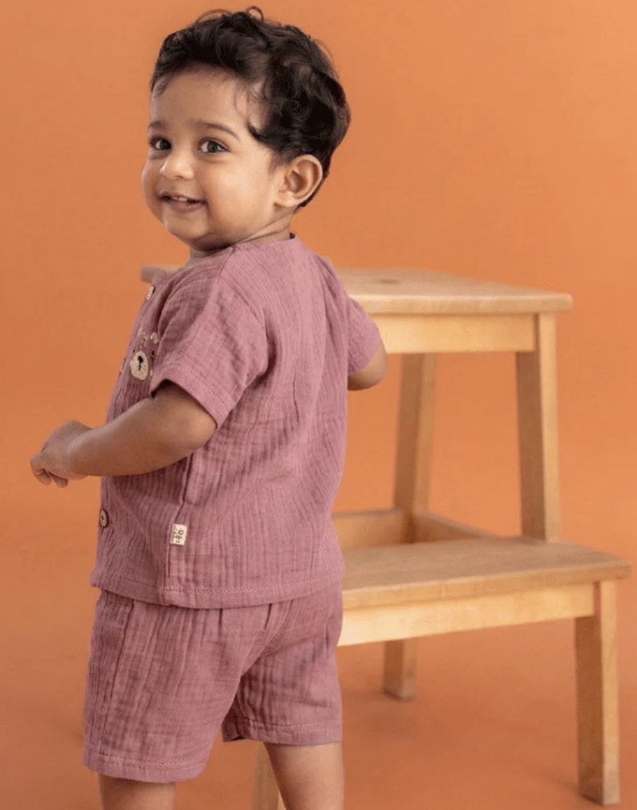 Crinkled muslin boys set - Image 2